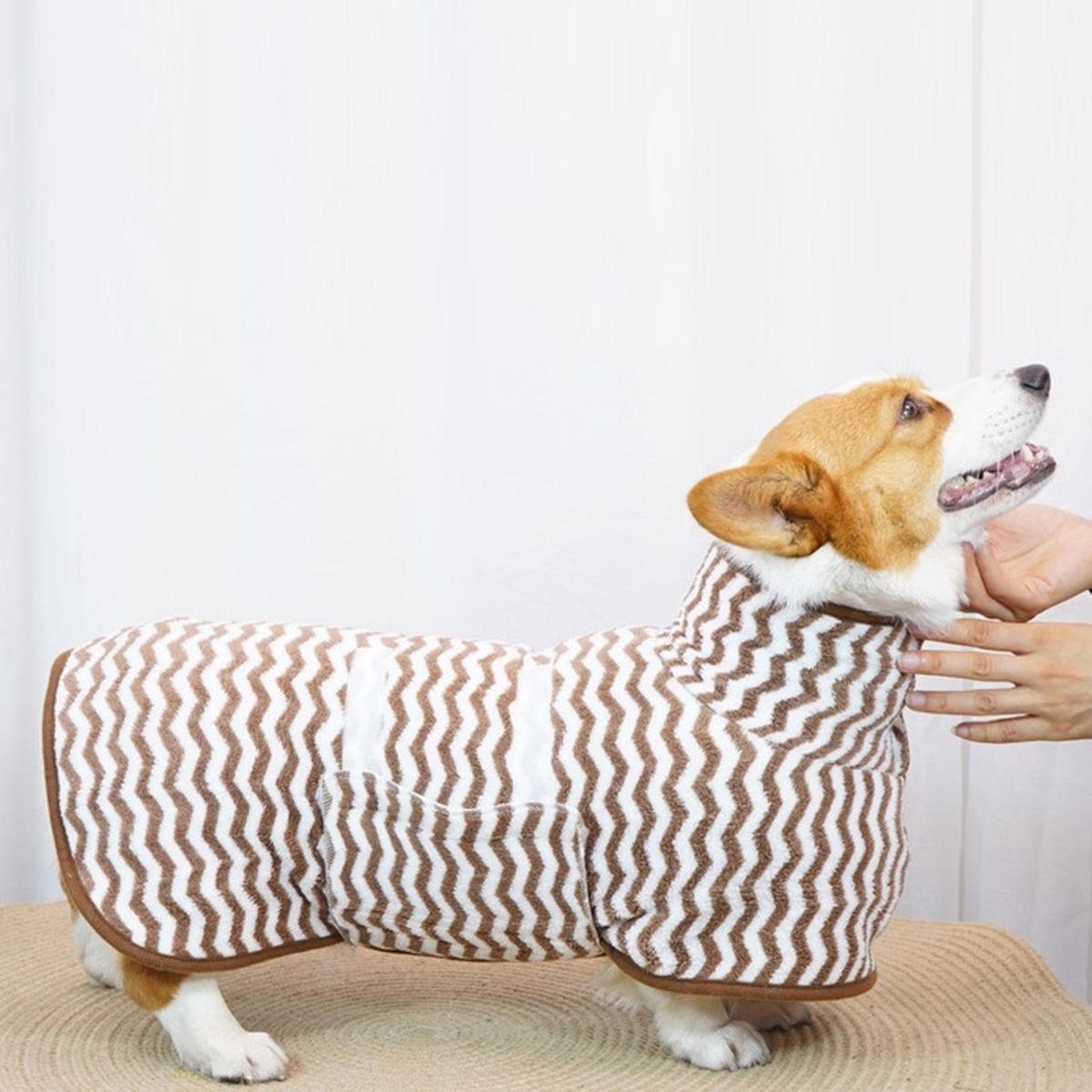 Peignoir pour Chien - PawDryRobe™ - Marron