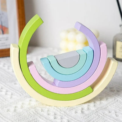 Jouet en Bois - RainbowBridge™ - Vert Mauve