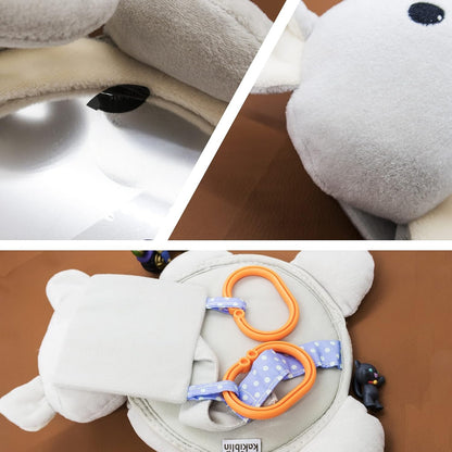 Miroir Voiture pour Bebe - SafeViewBabyMirror™ - Éléphant Gris