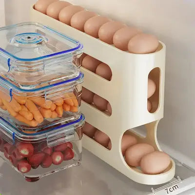 rangement oeufs - RollingEggRack™ - Jaune