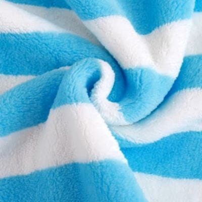 Serviette Microfibre - PetTowel™ - Rayures Bleu Ciel