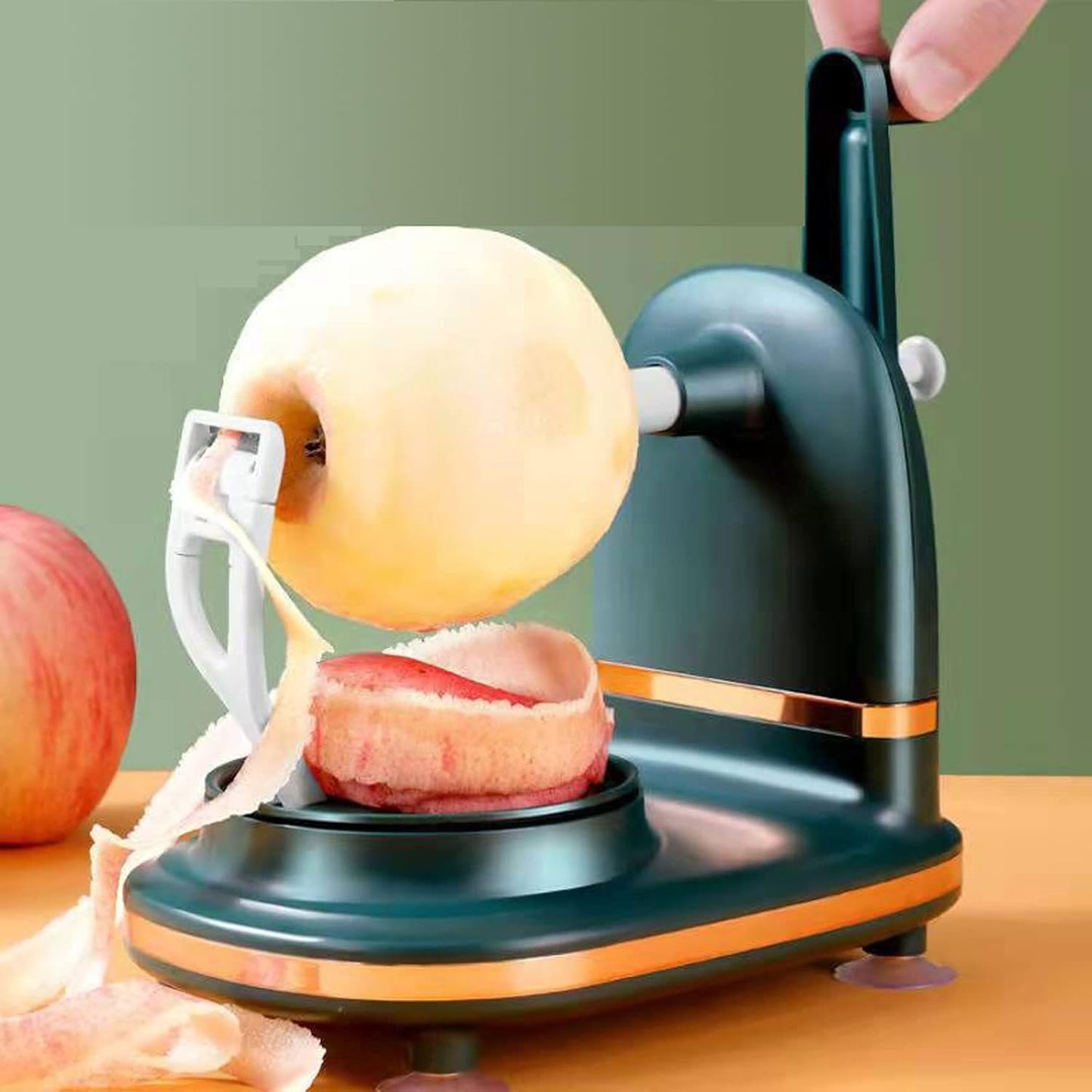 Éplucheur à Pommes - TwistPeelPro™ - Vert Foncé