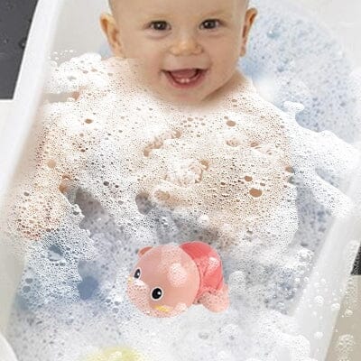 Jouet bain bébé - NewBabyBathToys™ - Tortue rose