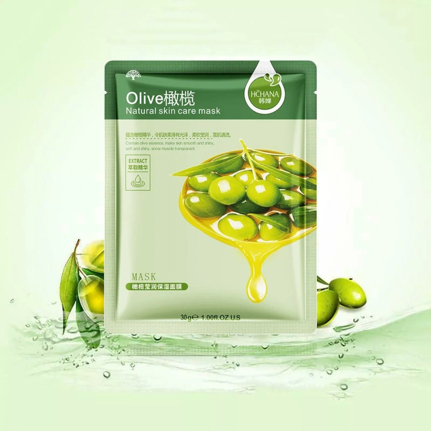 Masque Facial - GlowSkinSheet™ - Olive
