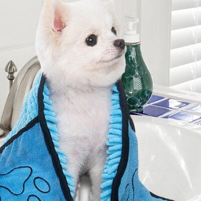 Peignoir pour Chien - SoftDogTowel™ - Bleu