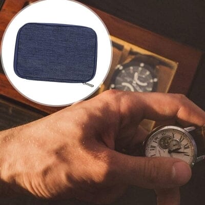 Sac de Rangement pour Bracelets de Montre - WatchStrapCase™ - Bleu