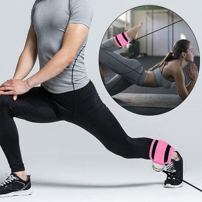 Sangle cheville fitness - AnkleTrainingBelt™ - Rose