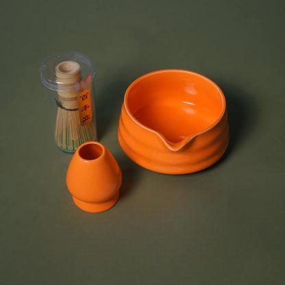 Service à Thé Japonais - ZenMatchaTeaSet™ - Orange