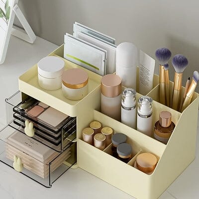 Rangement Maquillage - CosmeticStorageBox™ - Jaune