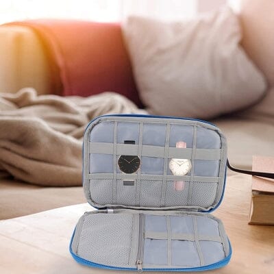 Sac de Rangement pour Bracelets de Montre - WatchStrapCase™ - Bleu clair