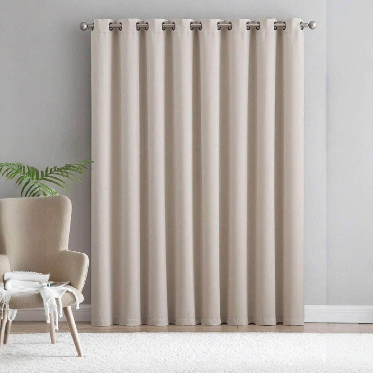 Rideaux Occultants - DeepSleepDrape™ - Blanc Cassé