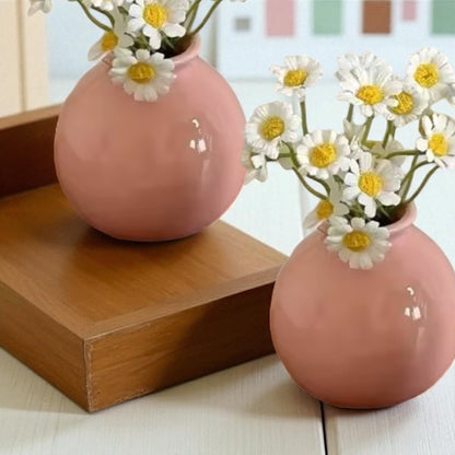 Vase en Céramique - ZenHydroVase™ - Rose