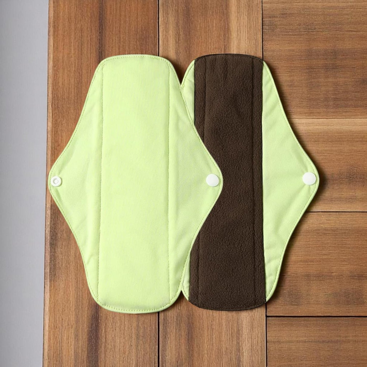 Serviette Hygiénique Lavable - EcoReusablePads™ - Vert