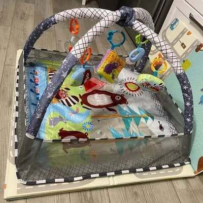 Tapis d'Éveil - BabyGymPlayMat™ - Gris