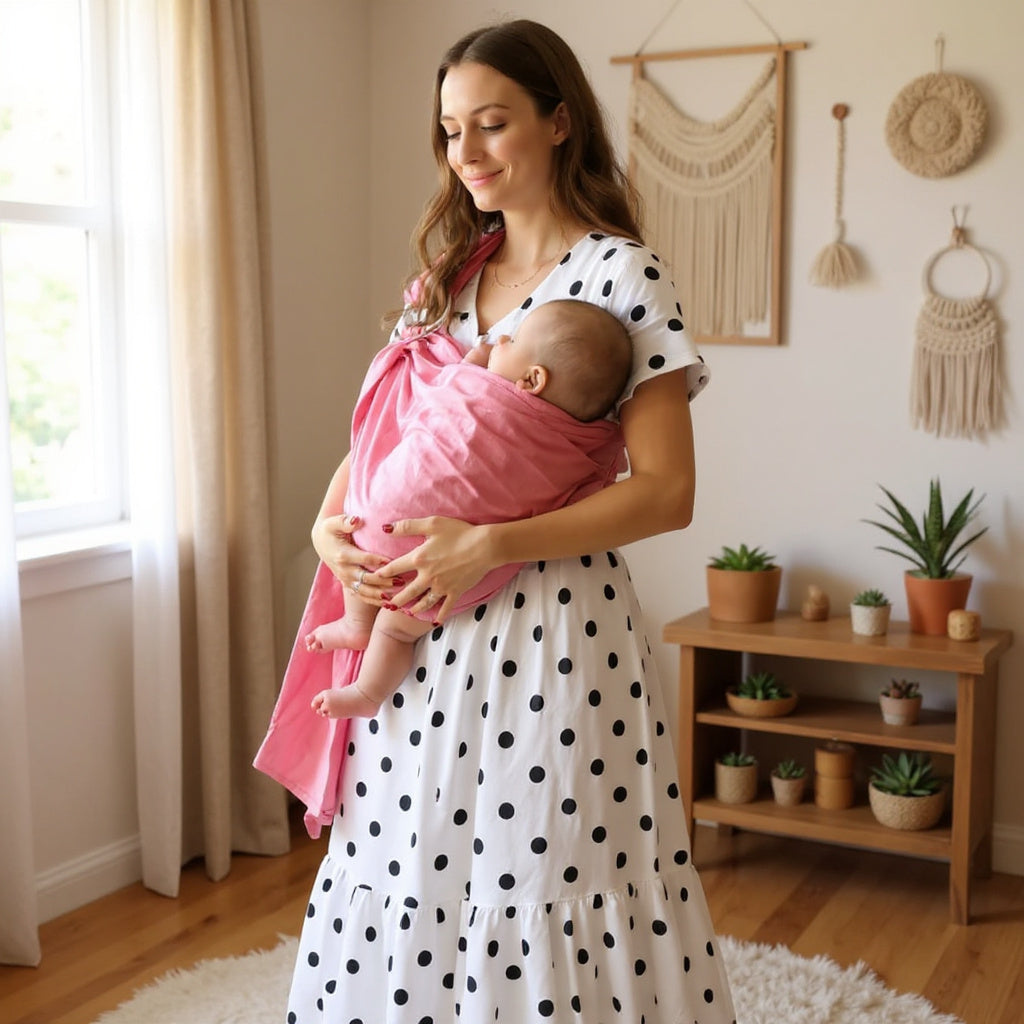 Écharpe De Portage - CottonRingSling™ - Rose