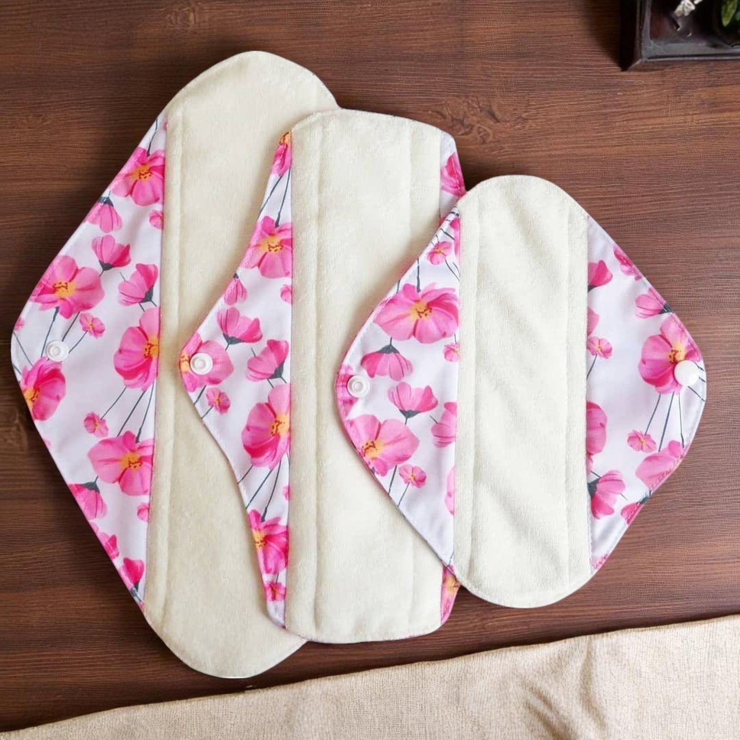 Serviette Hygiénique Lavable - EcoReusablePads™ - Rose