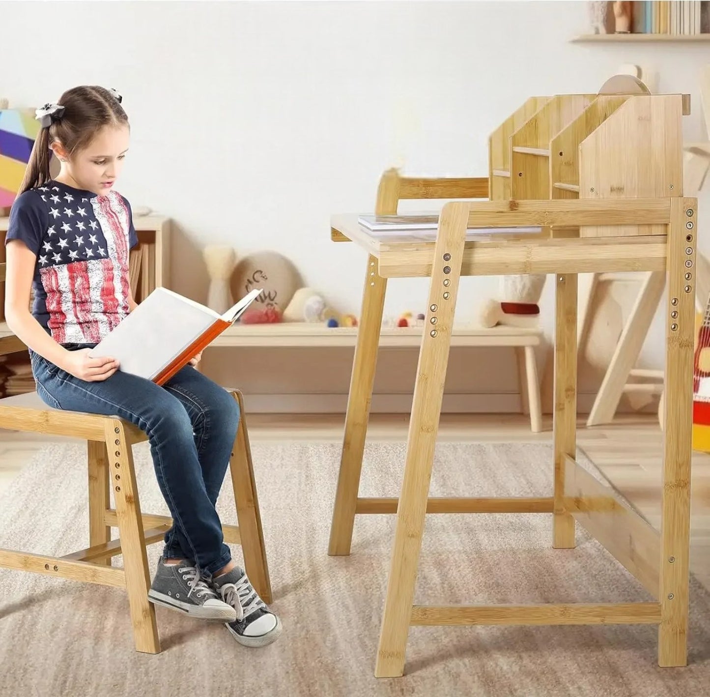 Bureau pour Enfant - BambooStudySet™