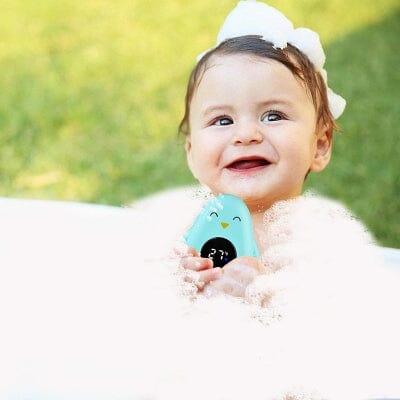 Thermomètre bain bébé - BabyBathTempMeter™ - Pingouin-bleu