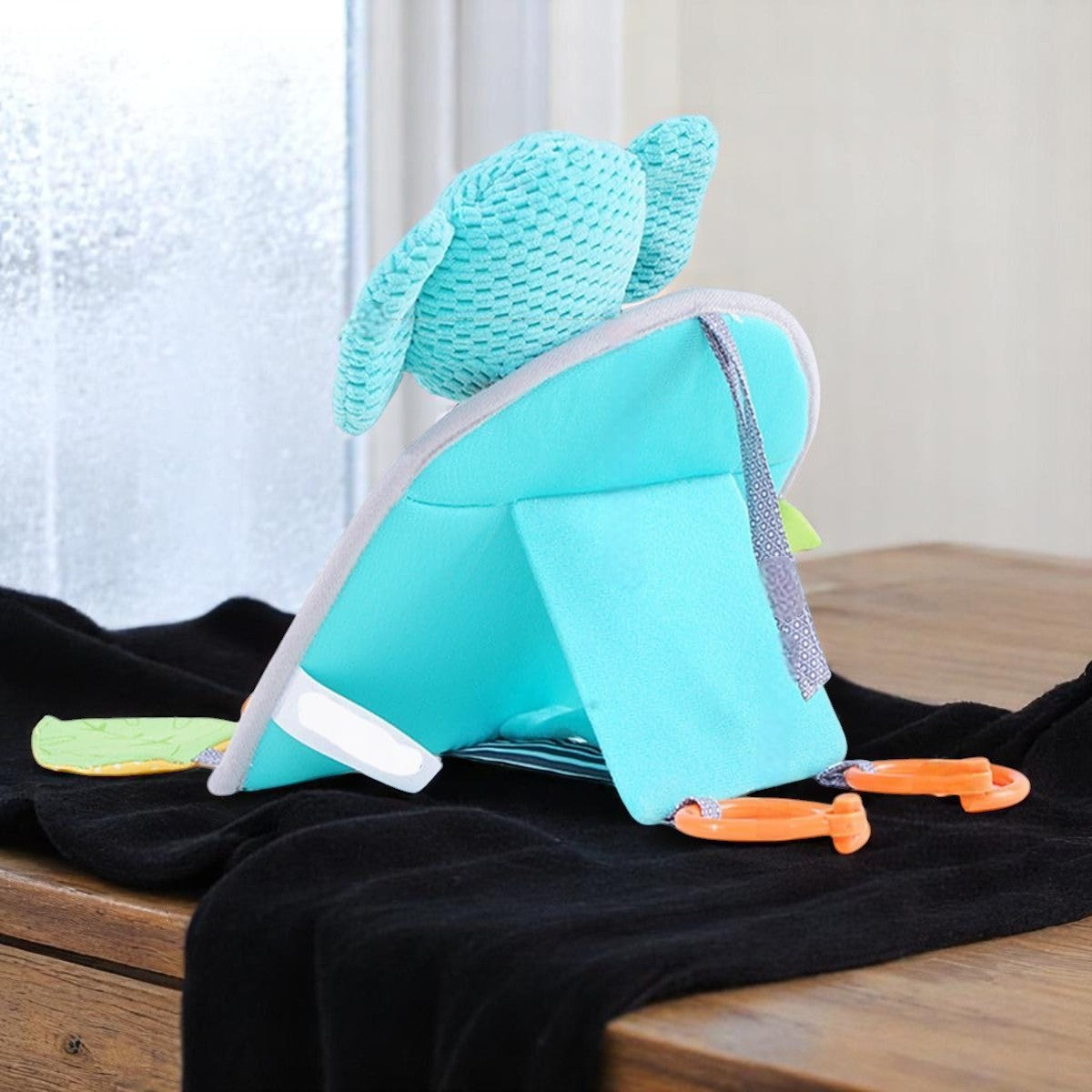 Miroir Voiture pour Bebe - SafeViewBabyMirror™ - Éléphant Bleu