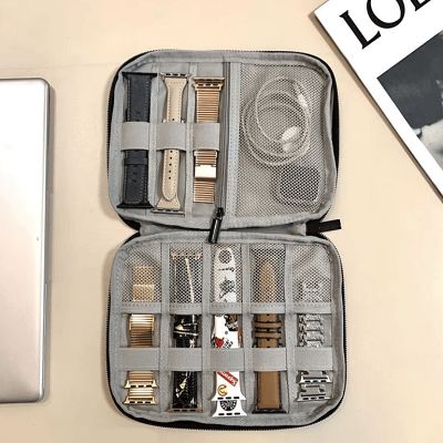 Sac de Rangement pour Bracelets de Montre - WatchStrapCase™ - Gris