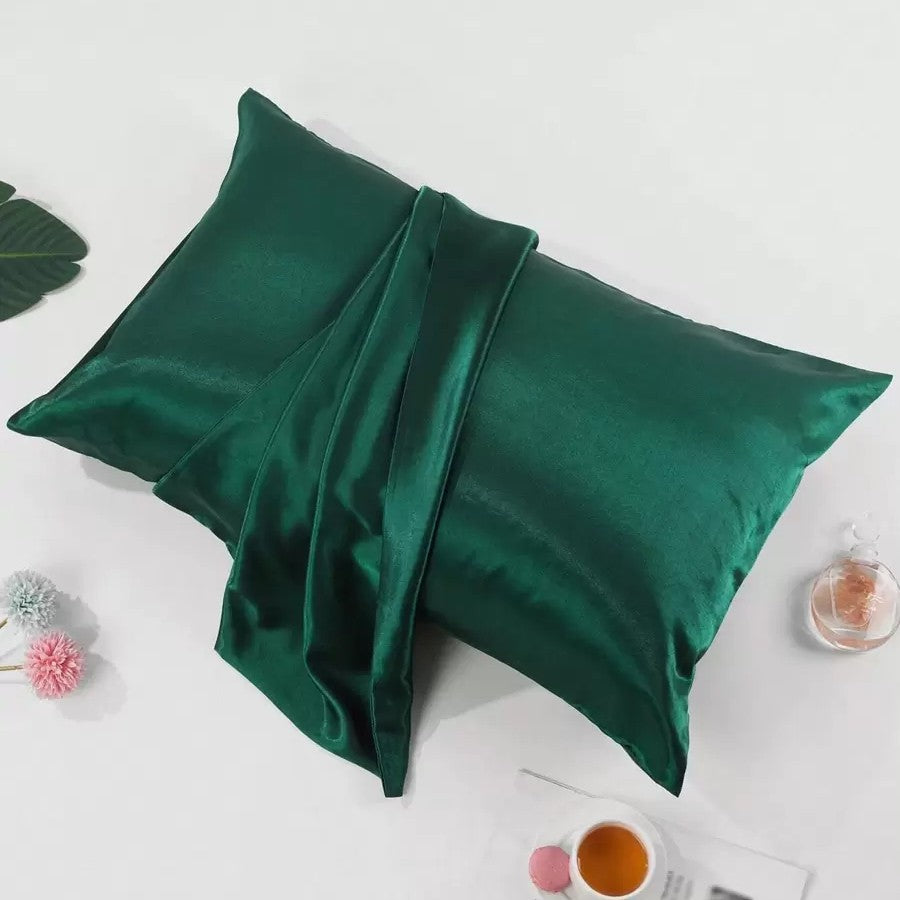 Taie d'Oreiller en Satin - SatinDreamPillow™ - Vert