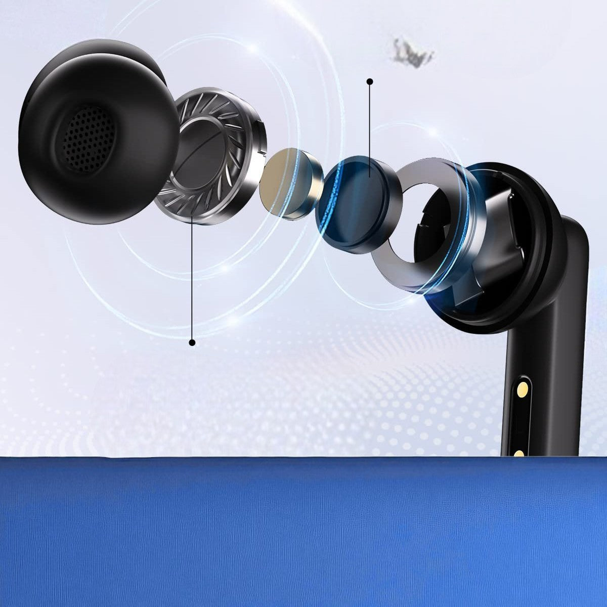 Écouteur Sans Fil - SonicClearPods™ - Noir