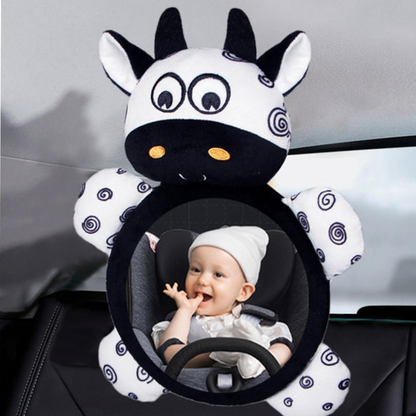 Miroir Voiture pour Bebe - SafeViewBabyMirror™ - Vache