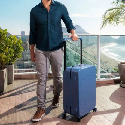 Valise de Voyage - WideRollTravelCase™ - Bleu