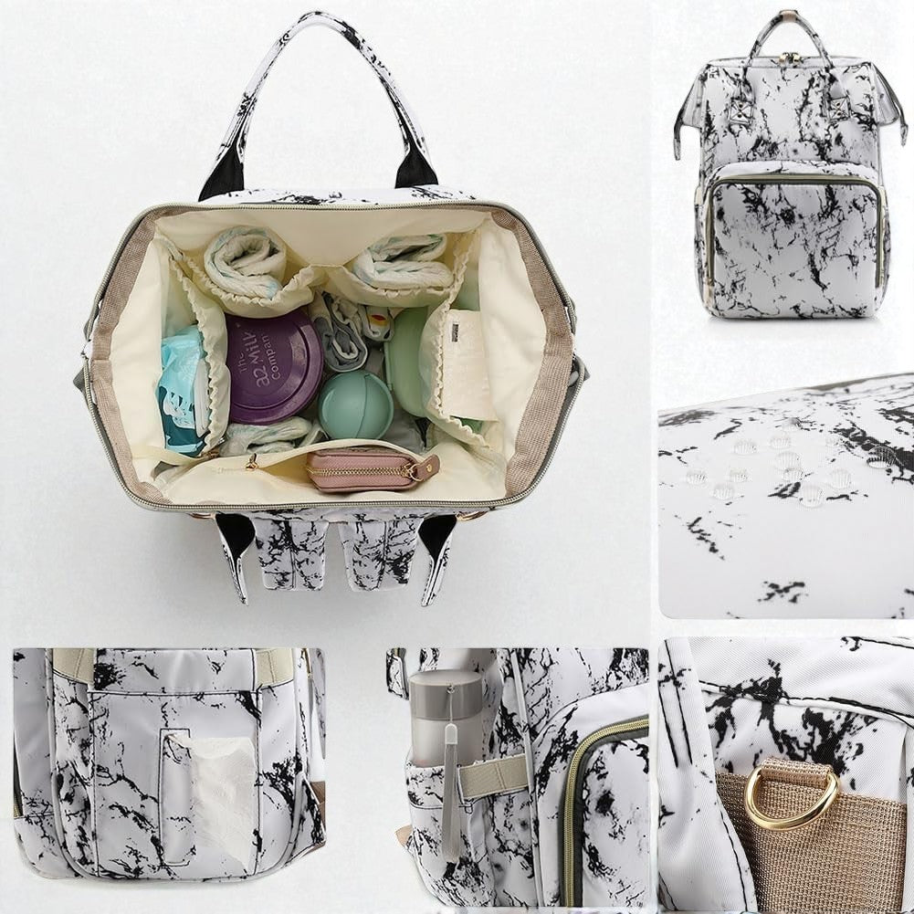 Sac à Langer - MummyGoPack™ - Noir & Blanc