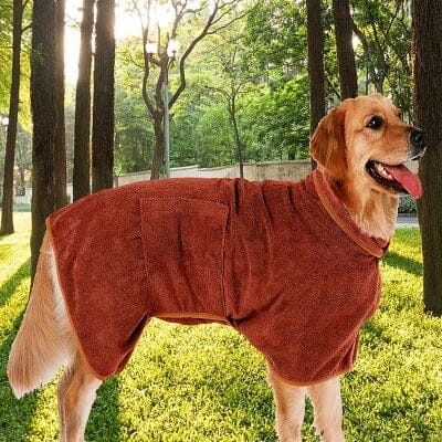 Peignoir pour Chien - DogDryingTowel™ - Marron