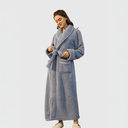 Peignoir De Bain - CozyCottonBathRobe™ - Gris