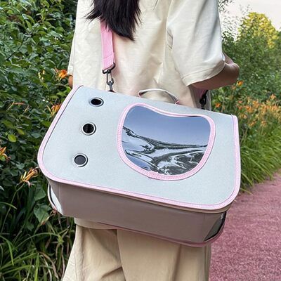 Sac de Transport pour Chien - DogTravelBag™ - Rose