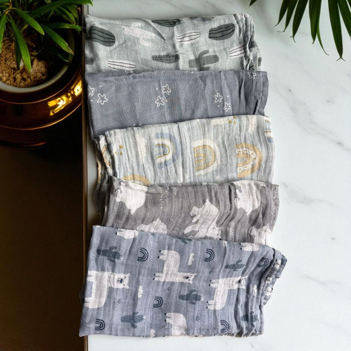Bavoir Bébé - BambooSnugSet™ - Nuit