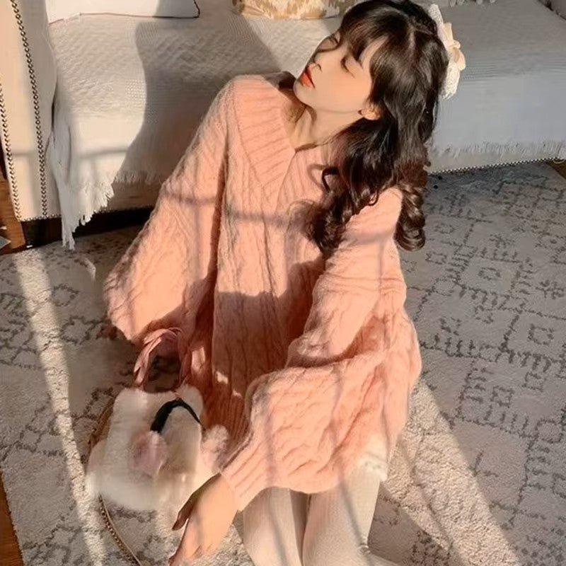 Pull Tricot - CozyKnitSweater™ - Rose