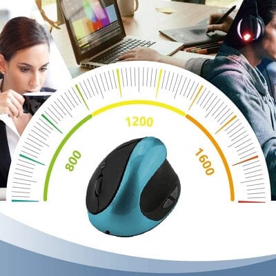 Souris ergonomique sans fil - ErgonomicMouse™ - Vert