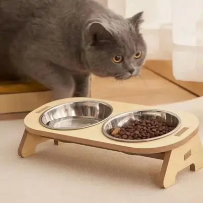 Gamelle Chat - Anti-KnockoverCatFeeder™ - Double
