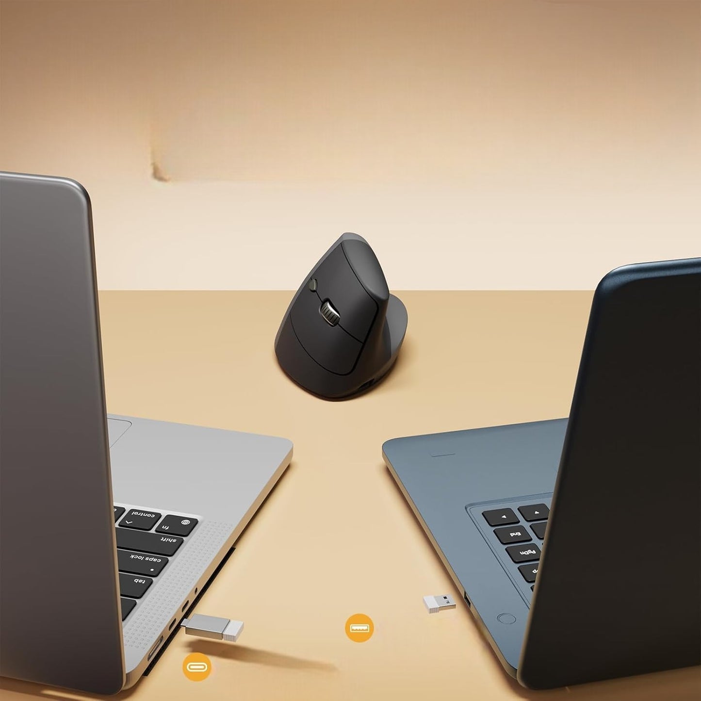 Souris Verticale - ErgoClickPro™ - Noir