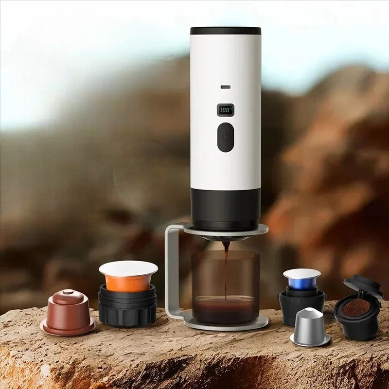 Machine à Café Portable - TravelCafePress™ - Blanc