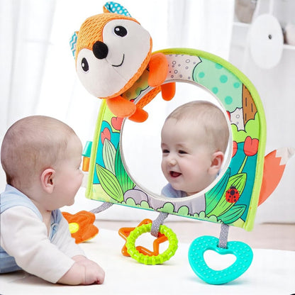 Miroir Voiture pour Bebe - SafeViewBabyMirror™ - Renard Orange