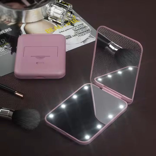 Miroir de Poche - GlowMiniMirror™ - Rose