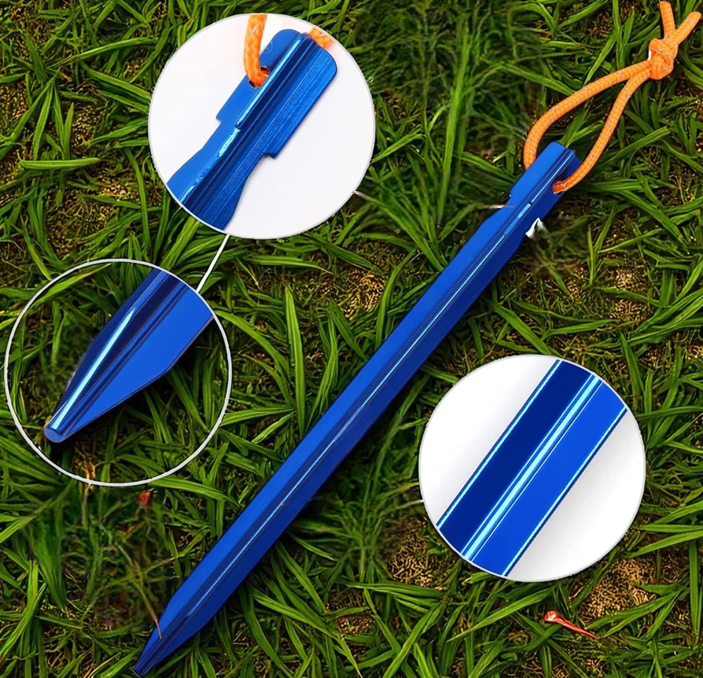 Piquet de Tente - TrailHold™ - Bleu