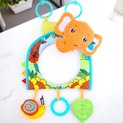 Miroir Voiture pour Bebe - SafeViewBabyMirror™ - Éléphant Orange