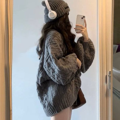 Pull Tricot - CozyKnitSweater™ - Gris