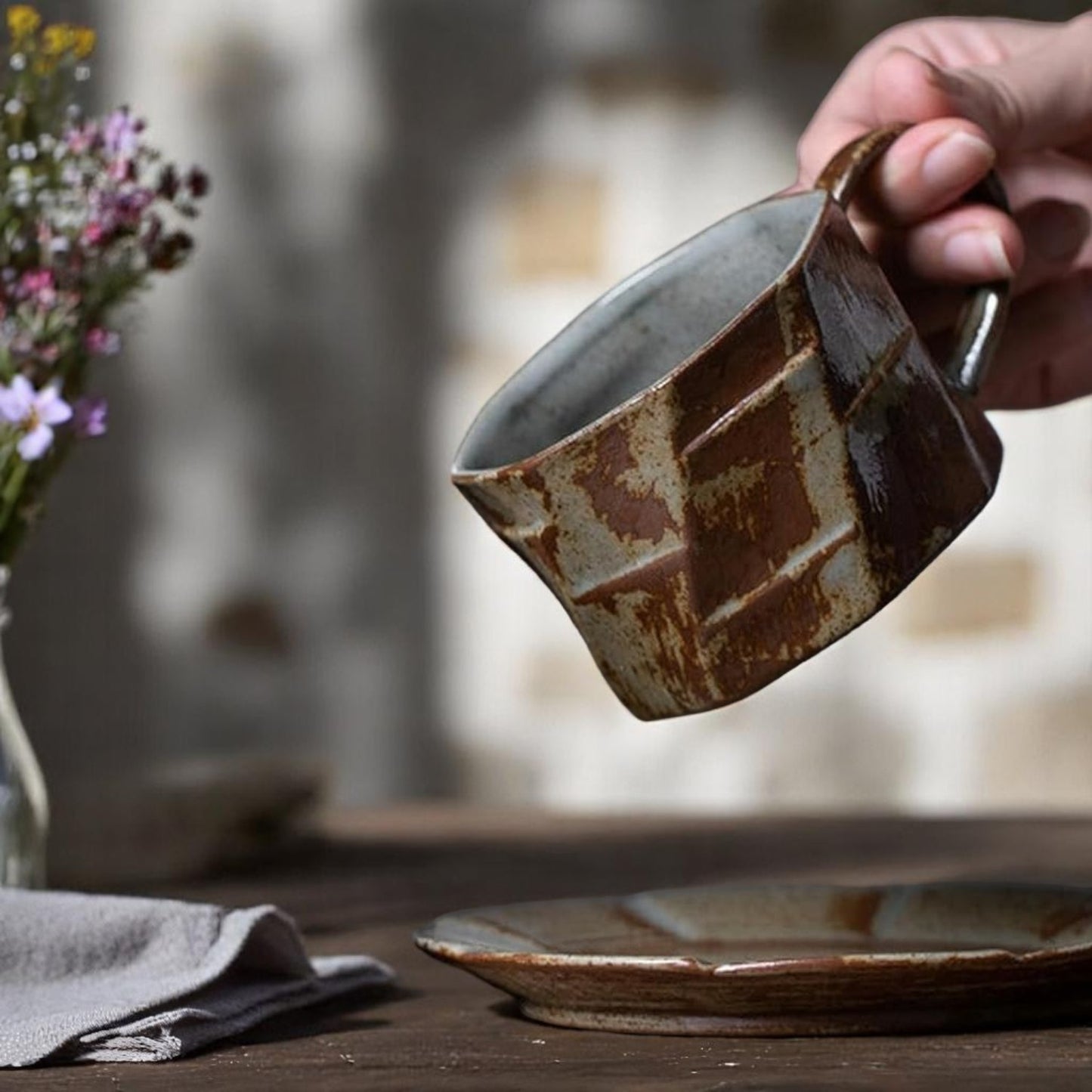 Service à Café - RetroBrewSet™ - Brun Forêt