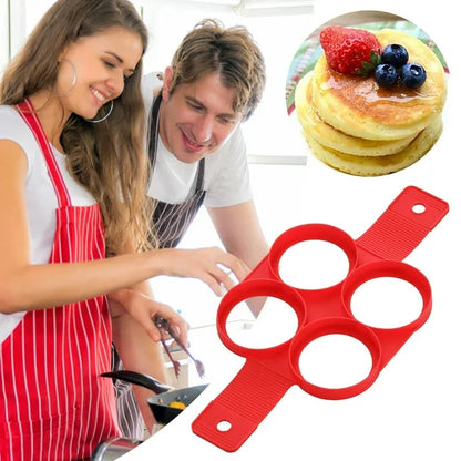 Moule pour Pancakes - FlipShape™ - Rond x4