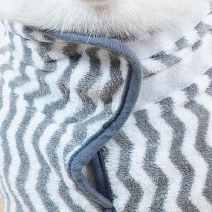 Peignoir pour Chien - PawDryRobe™ - Gris