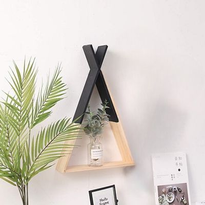 Etagère murale - TriangleWoodenShelf™ - Noir
