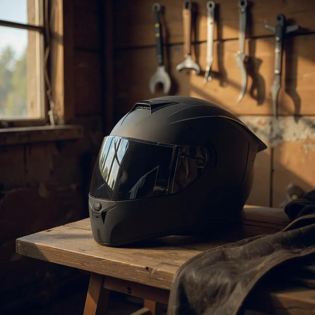 Casque de Moto - FullRideHelmet™ - Noir
