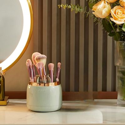 Rangement Maquillage - MakeupBrushBucket™ - Vert clair