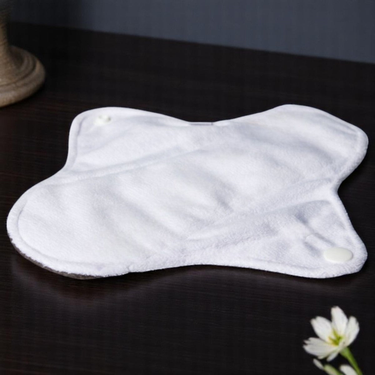 Serviette Hygiénique Lavable - EcoReusablePads™ - Blanc